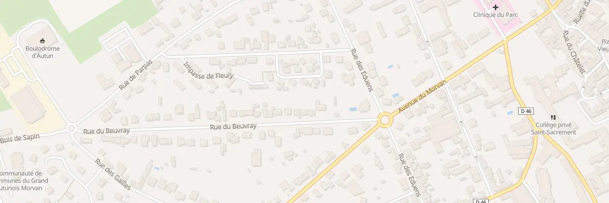 Plan du 8 Rue du Beuvray à Autun