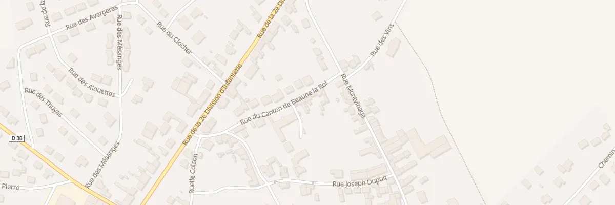Plan du 7 Rue du Canton de Beaune la Rol à Tagnon