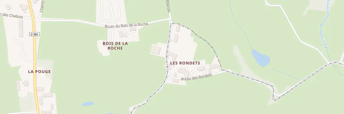 Plan du 95 Rte des Rondets à Curbigny