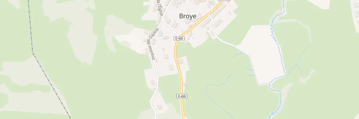 Plan du 14 Rue du Morvan à Broye