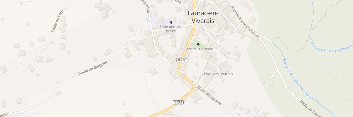 Plan du 110 Rue Alphonse Daudet à Laurac-en-Vivarais
