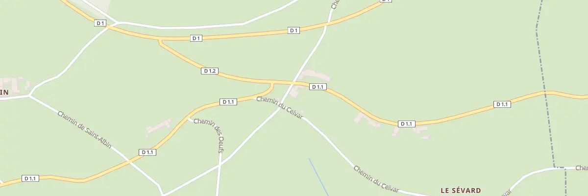 Plan du 1830 Rte de Violay à Bussières
