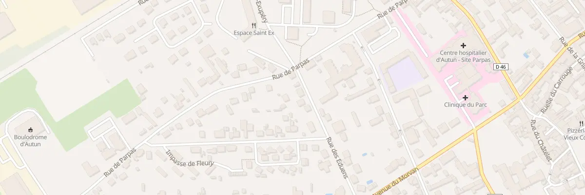 Plan du 30 Rue des Éduens à Autun