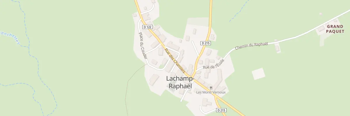 Plan du 5221 Le Village à Lachamp-Raphaël