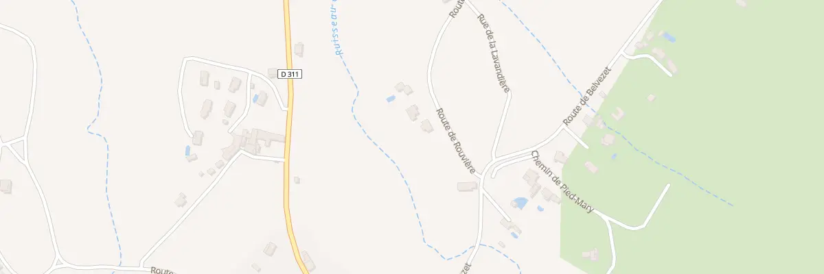 Plan du 99 Rte de Rouvière à Grospierres