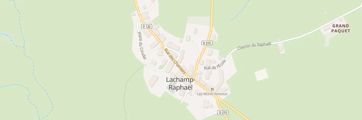 Plan du 205 Rue des Chamiers à Lachamp-Raphaël
