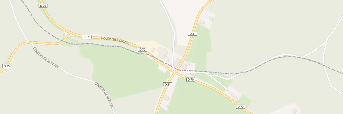 Plan du 5442 La Bourbonnaise au Cergne
