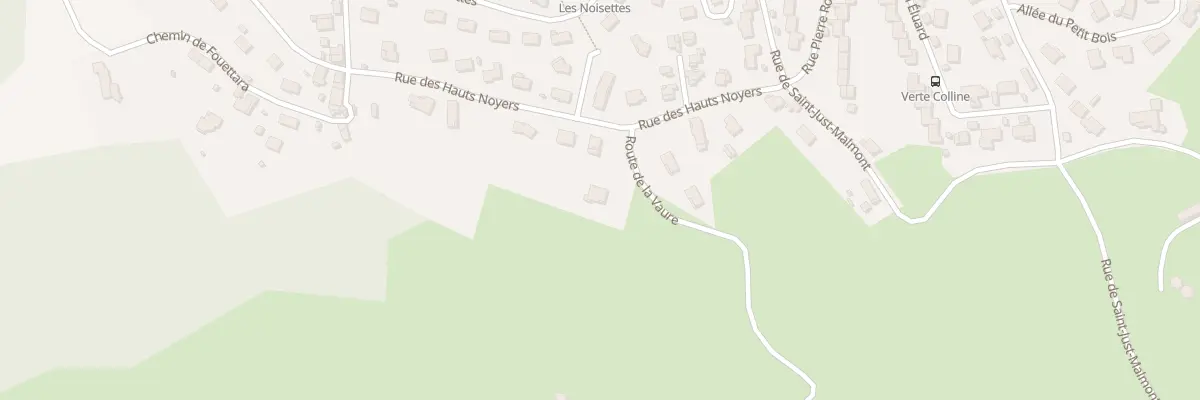 Plan du 44 Rte de la Vaure à Firminy