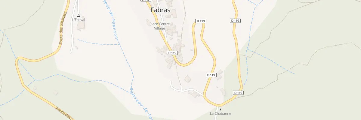Plan du 80 Rte du Village à Fabras