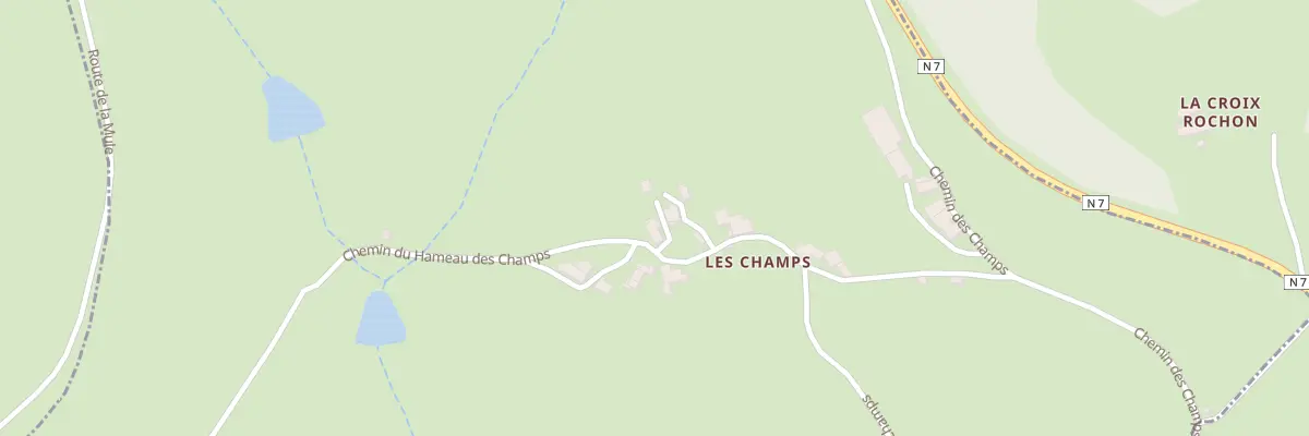 Plan du 5175 Les Champs à Chirassimont