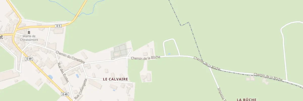 Plan du 241 Che de la Buche à Chirassimont