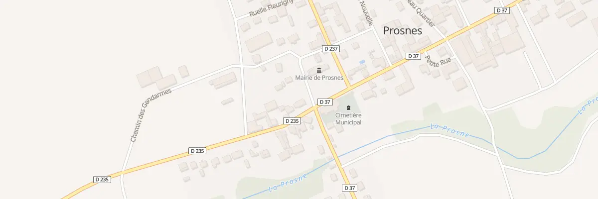 Plan du 1 Rue du Val de Vesle à Prosnes