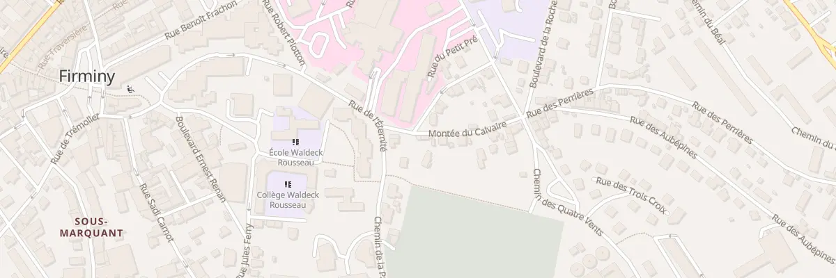 Plan du 4A Mte du Calvaire à Firminy