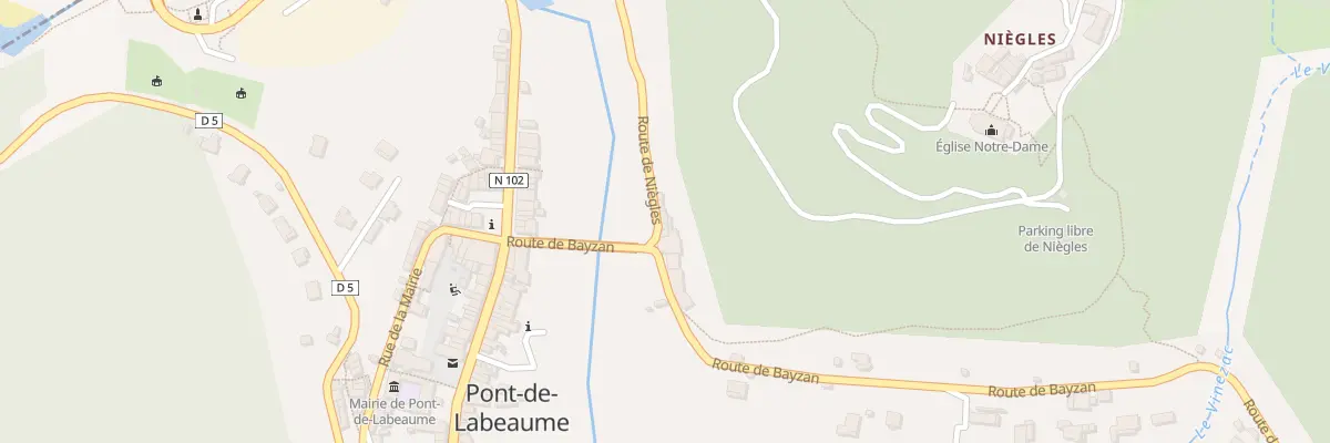 Plan du 30 Rte de Niegles à Pont-de-Labeaume