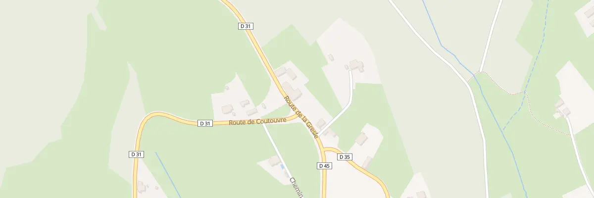 Plan du 2032 Rte de la Gresle à Sevelinges