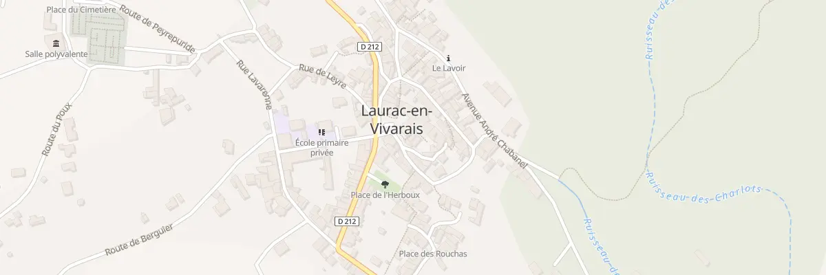 Plan du 1 Pl du Fort à Laurac-en-Vivarais