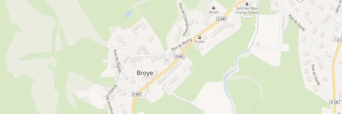 Plan du 10 Rue du Bourg à Broye
