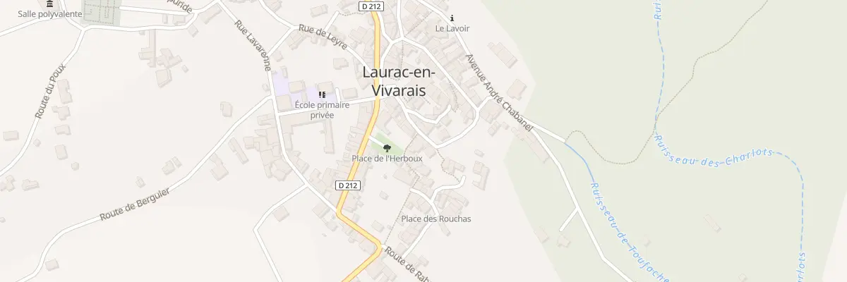 Plan du 150 Rue des Fleurs à Laurac-en-Vivarais