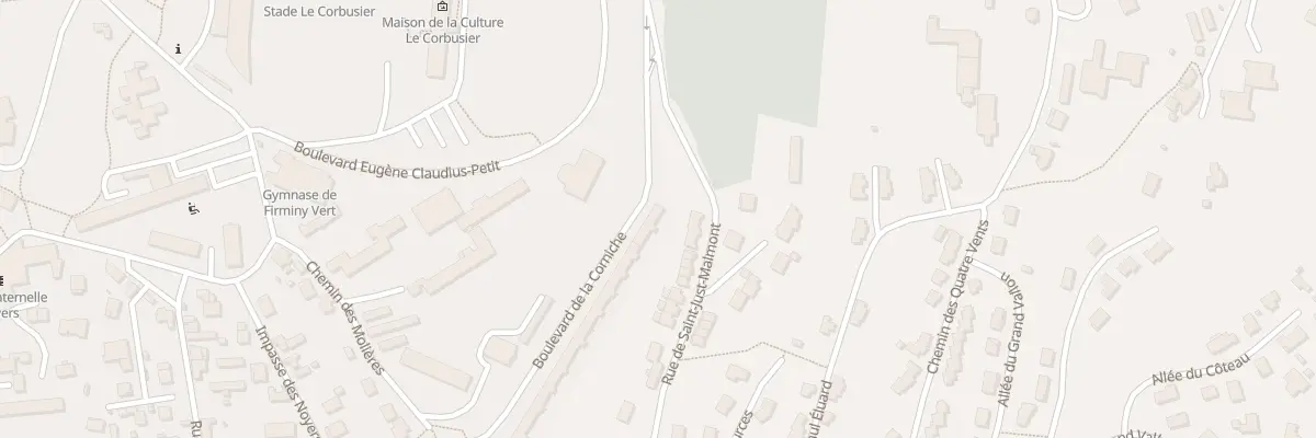 Plan du 1 Bd de la Corniche à Firminy