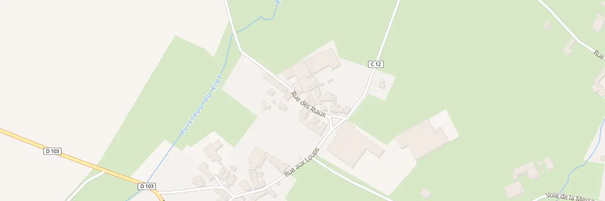 Plan du 12 Rue des Riaux à Genay