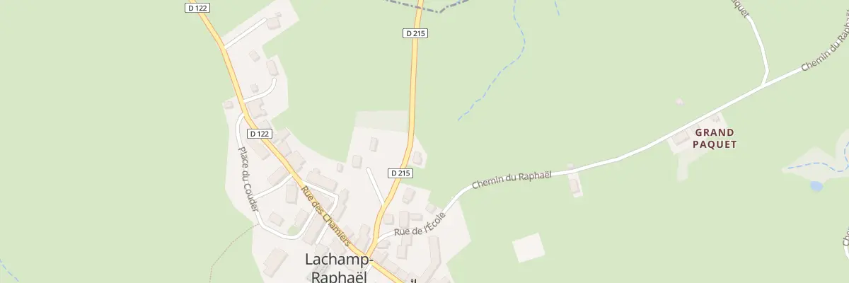 Plan du 5212 Le Village à Lachamp-Raphaël