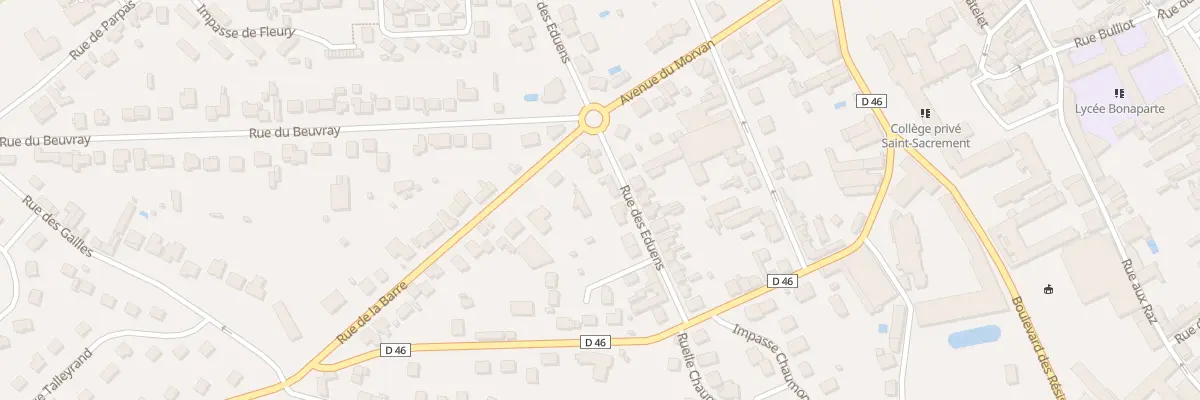 Plan du 14 Rue des Éduens à Autun