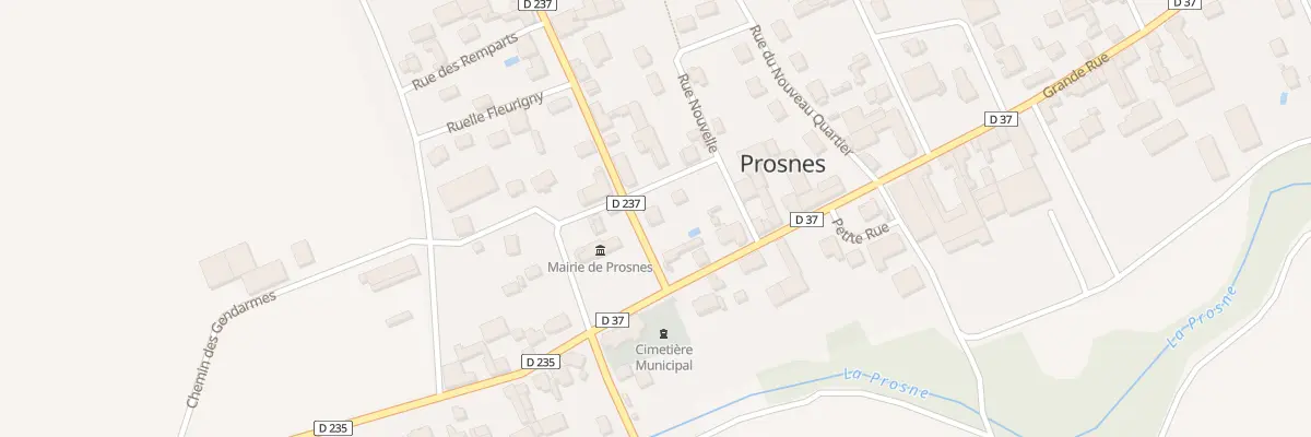 Plan du 1 Rue Montoison à Prosnes