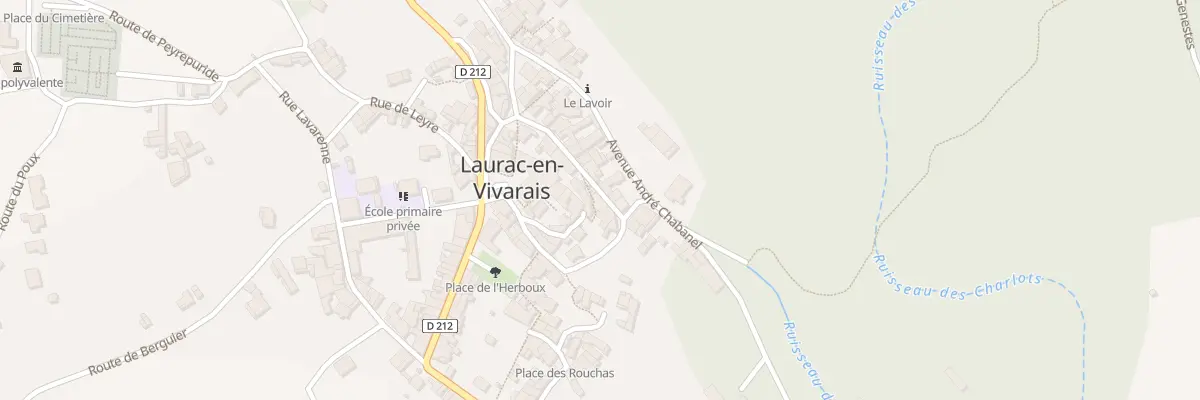 Plan du 15 Rue Alexis Besset à Laurac-en-Vivarais