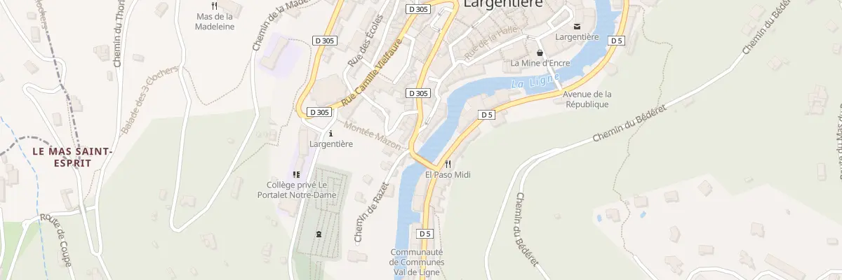 Plan du 85 Rue Jean Louis Soulavie à Largentière