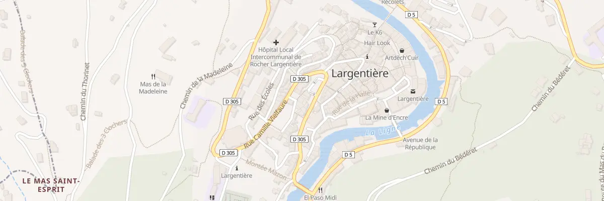 Plan du 4 Rue de l’Eglise à Largentière