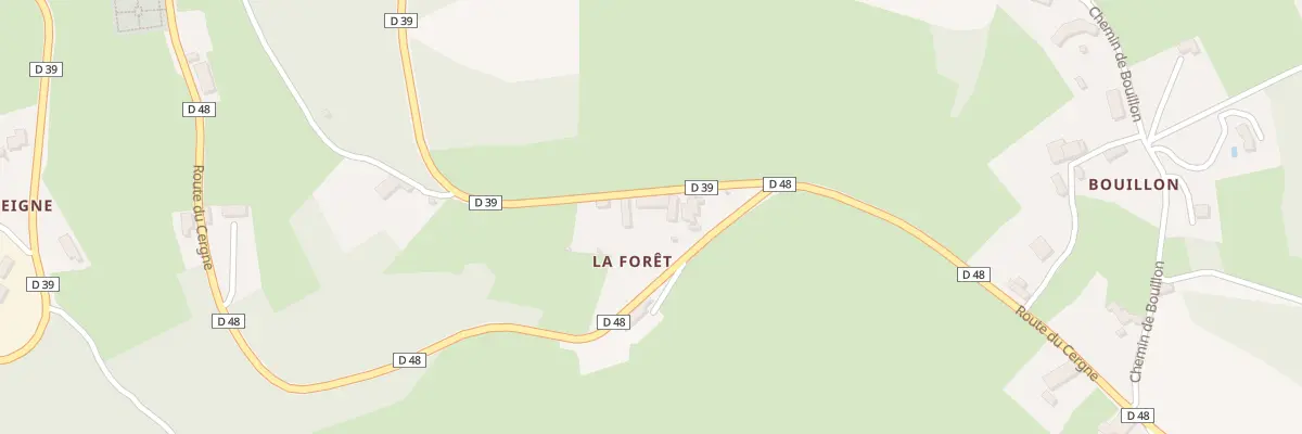 Plan du 75 Rte de Belmont à Arcinges