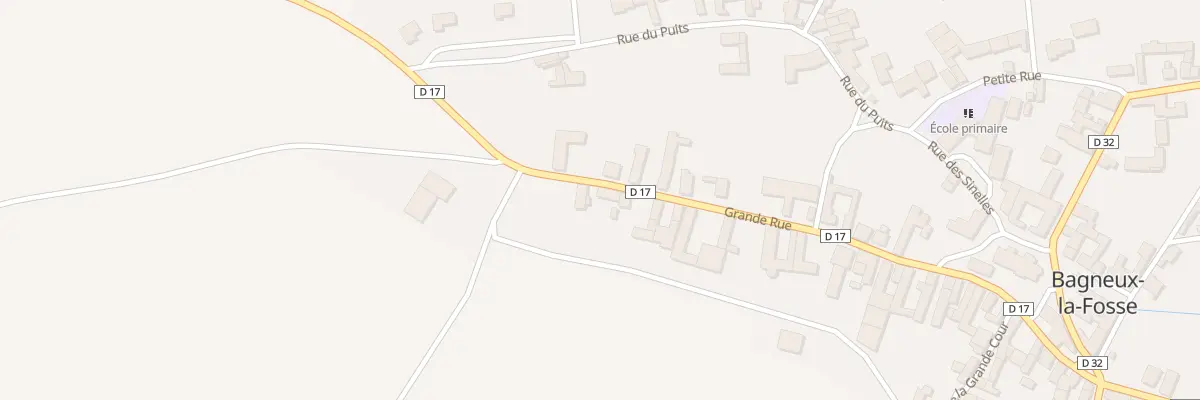 Plan du 4 Rue Grande Rue à Bagneux-la-Fosse