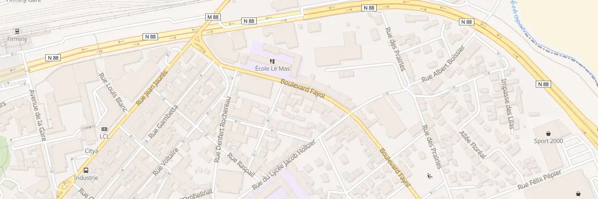 Plan du 9 Bd Fayol à Firminy