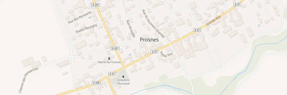 Plan du 8 Grande Rue à Prosnes