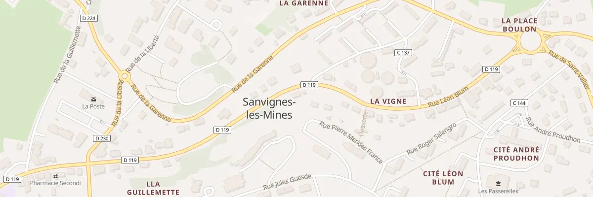 Plan du 14 Rue Léon Blum à Sanvignes-les-Mines