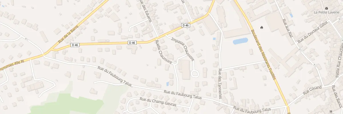 Plan du 7 Rle Chaumont à Autun