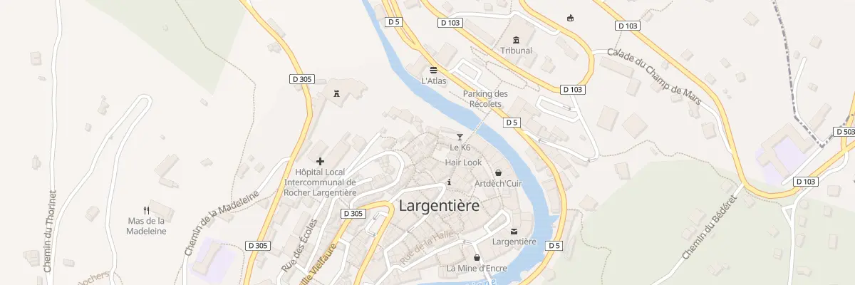 Plan du 5273 Rue Saint Vincent à Largentière
