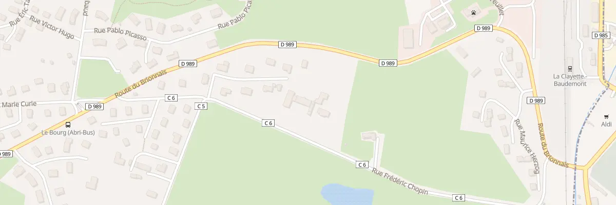 Plan du 6B Rue Frédéric Chopin à Baudemont