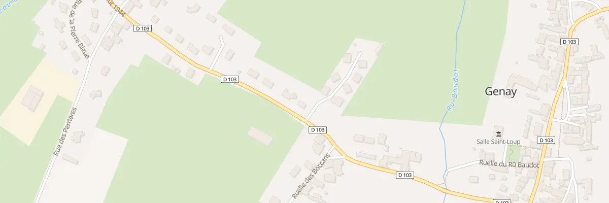 Plan du 4 Rue du 3 Août 1944 à Genay
