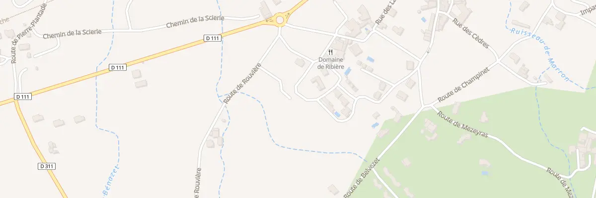 Plan du 540 Rte de Rouvière à Grospierres