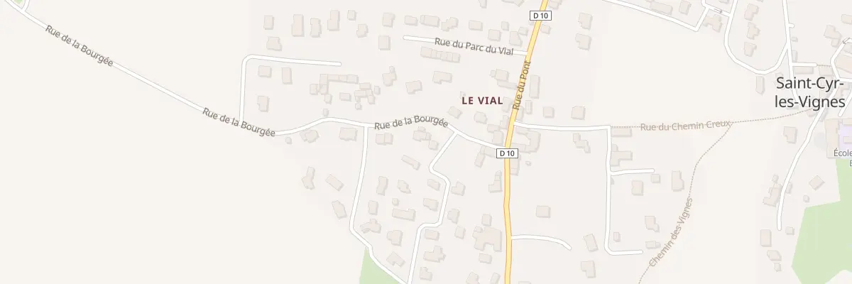 Plan du 71 Rue de la Bourgée à Saint-Cyr-les-Vignes