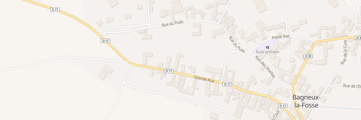 Plan du 9 Rue Grande Rue à Bagneux-la-Fosse