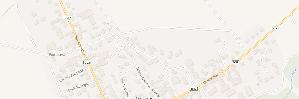 Plan du 9 Rue des Monts de Champagne à Prosnes