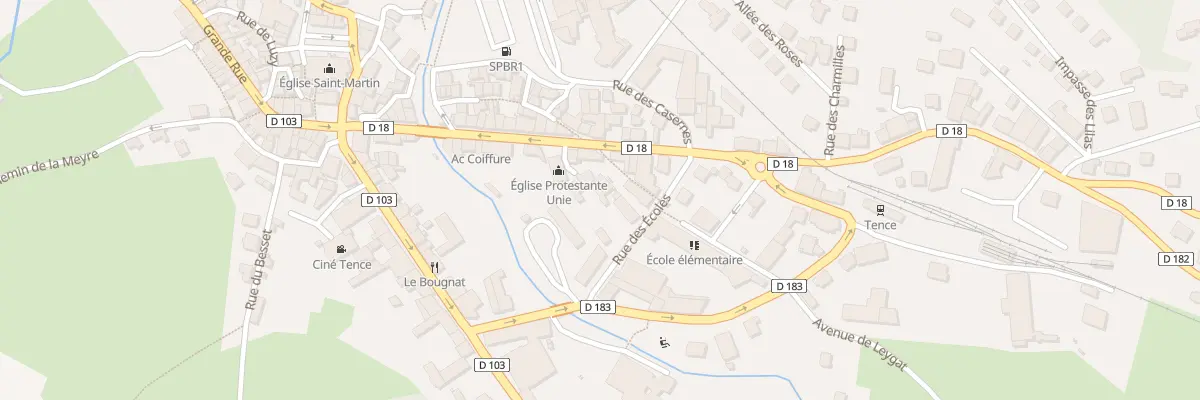 Plan du 297 Le Bourg à Tence