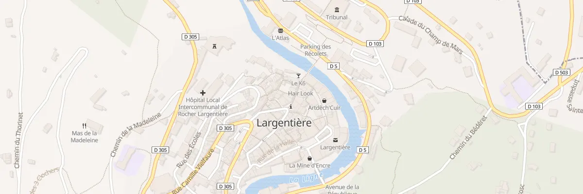 Plan du 10 Rue Jean Louis Soulavie à Largentière