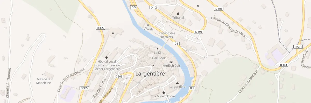 Plan du 4 Rue Jean Louis Soulavie à Largentière