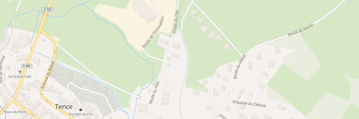 Plan du 290 Rte du Fieu à Tence