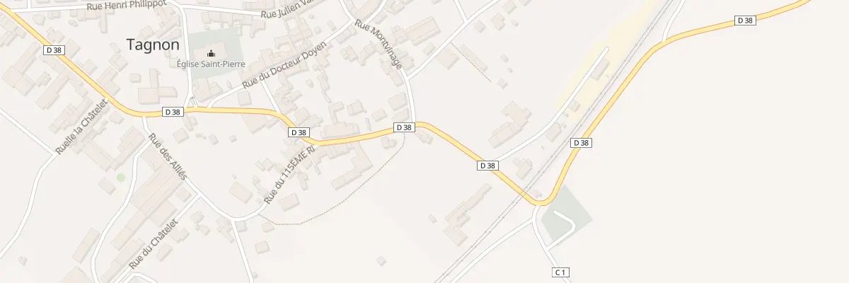 Plan du 1 Rue de la Gare à Tagnon