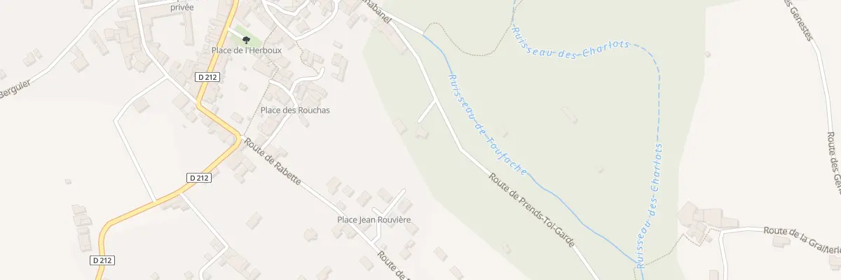 Plan du 60 Rte de Prends-Toi-Garde à Laurac-en-Vivarais