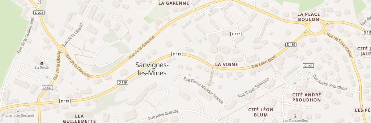 Plan du 16 Rue Léon Blum à Sanvignes-les-Mines